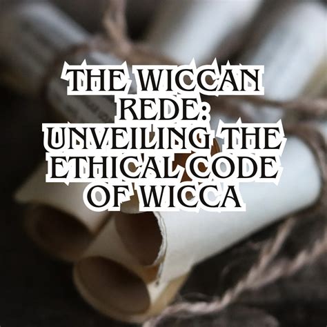 Wiccan moral code book